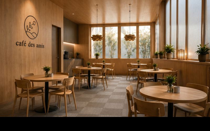 Café des Amis Interieur